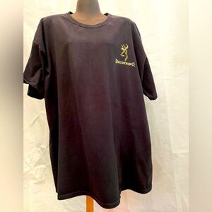 2XL Browning Duck Camp Buck Smart short sleeve casual black shirt top